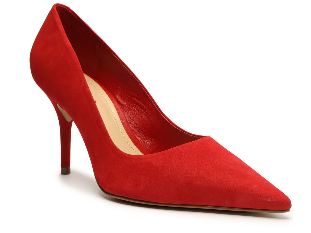 Scarpin hot sale nobuck vermelho