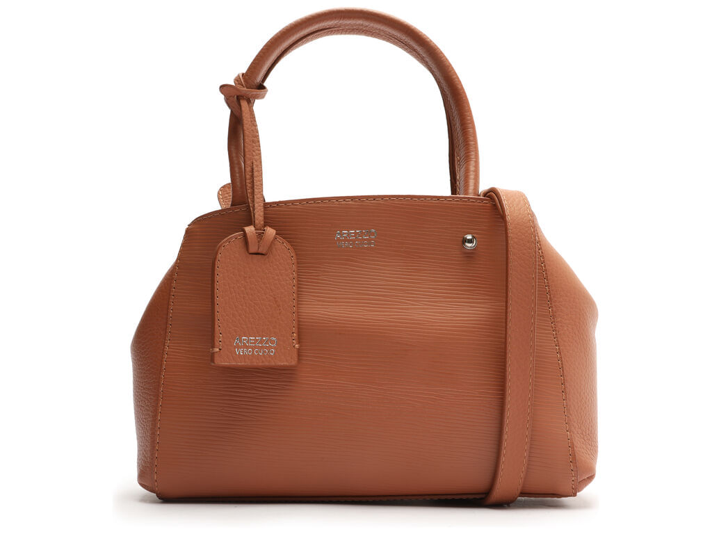 Bolsa Tote Rosa Antigo Couro Bella Pequena 50023 Arezzo