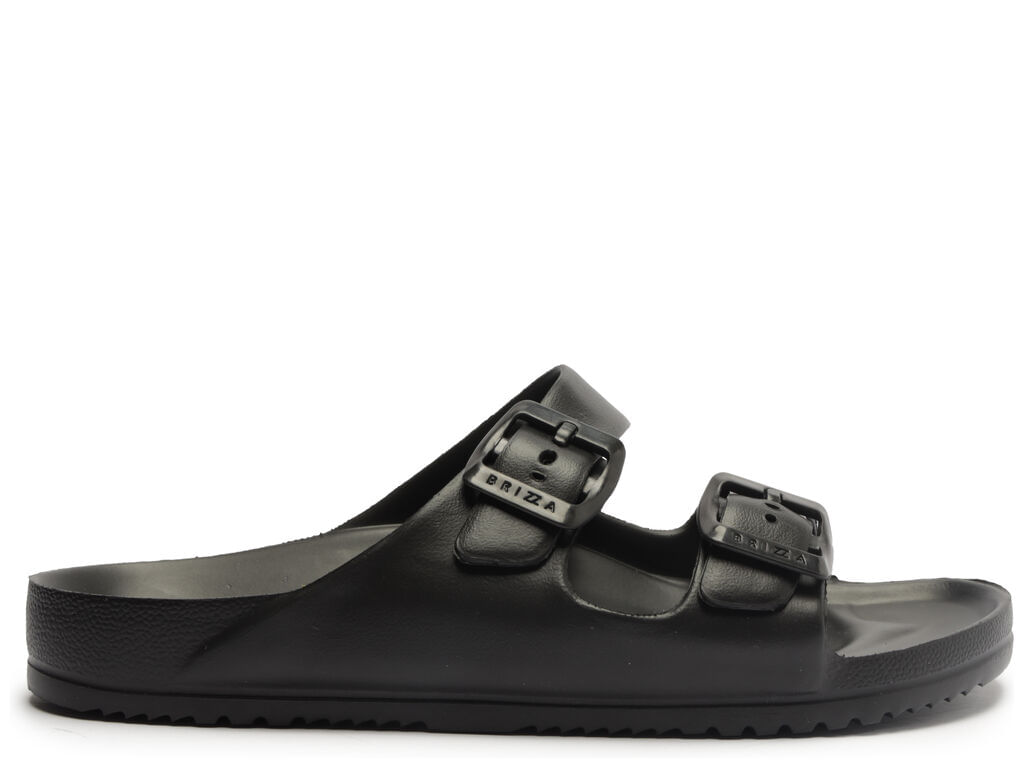 sandalia slide preto flatform tiras 19060 brizza-2