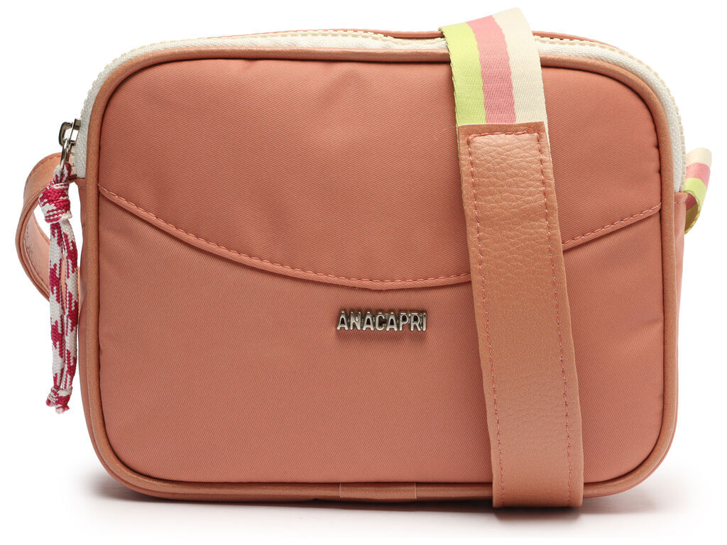 Bolsa Crossbody Rosa Nylon M dia Al a Listrada 50001 Anacapri