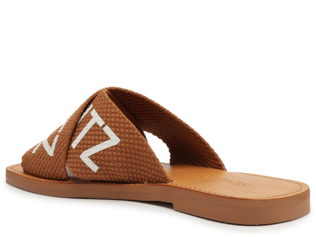 sandalia rasteira marrom x logo 20889 schutz-3