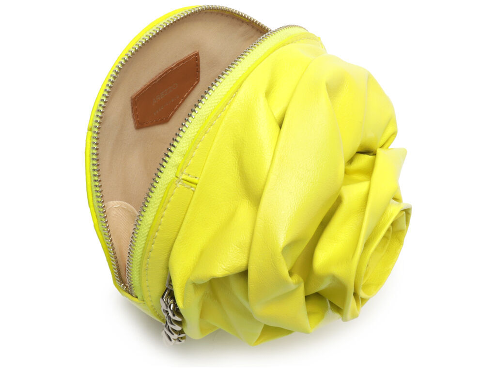 bolsa flor tiracolo amarela pequena 50018 arezzo-3