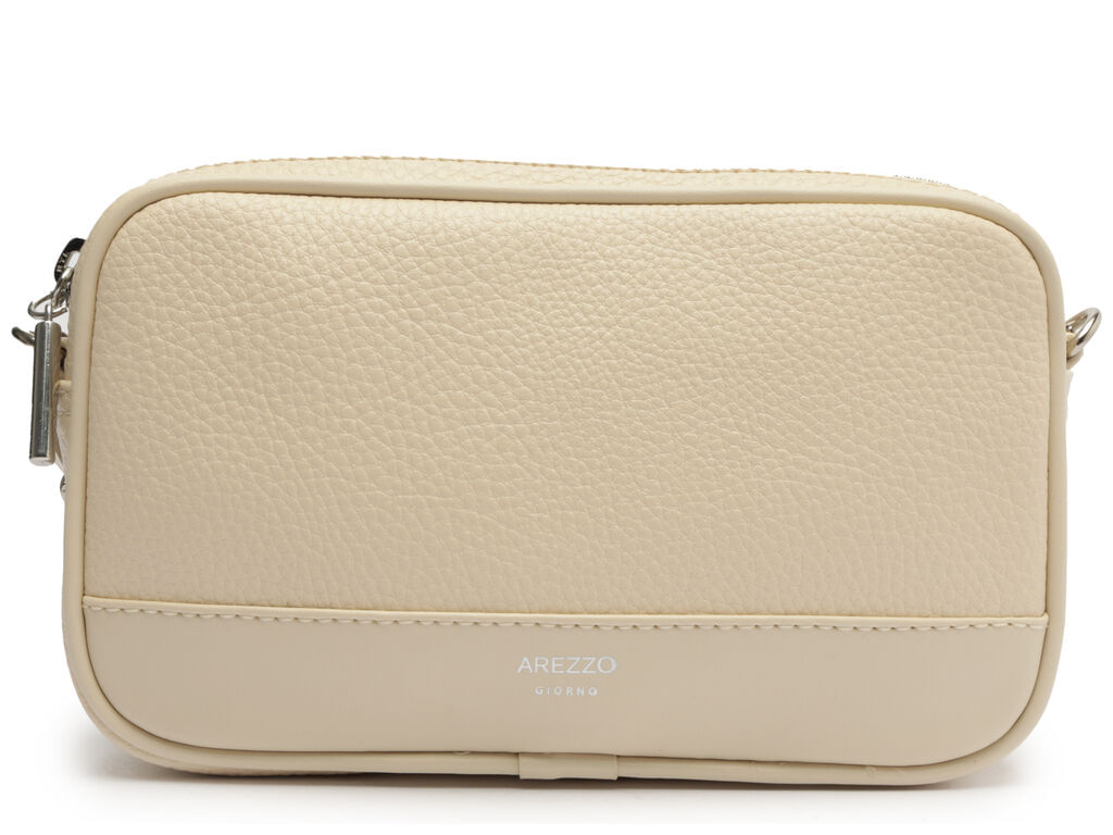 Imagem da variante: Bolsa Tiracolo Offf-White Pequena Corrente Basic 50011 Arezzo ECO BIG FLO - PANACOTA - UN