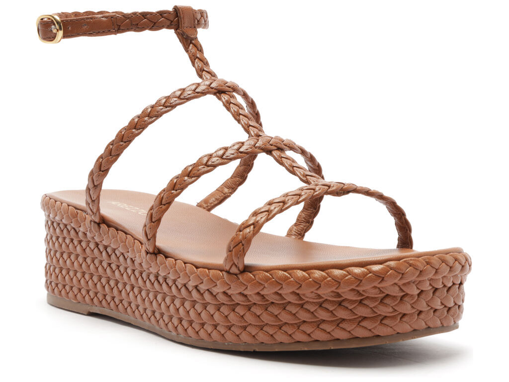 sandalia marrom flatform tiras trancadas fivela 11717 arezzo-1