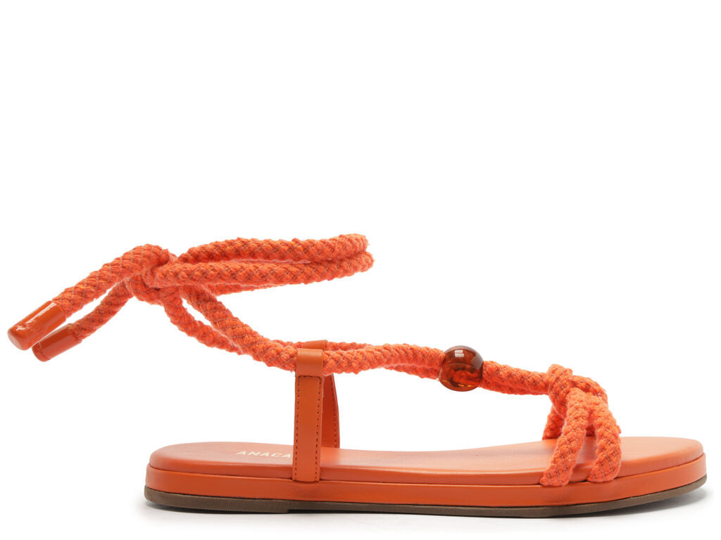 sandalia laranja amarracao tiras de corda anacapri-1
