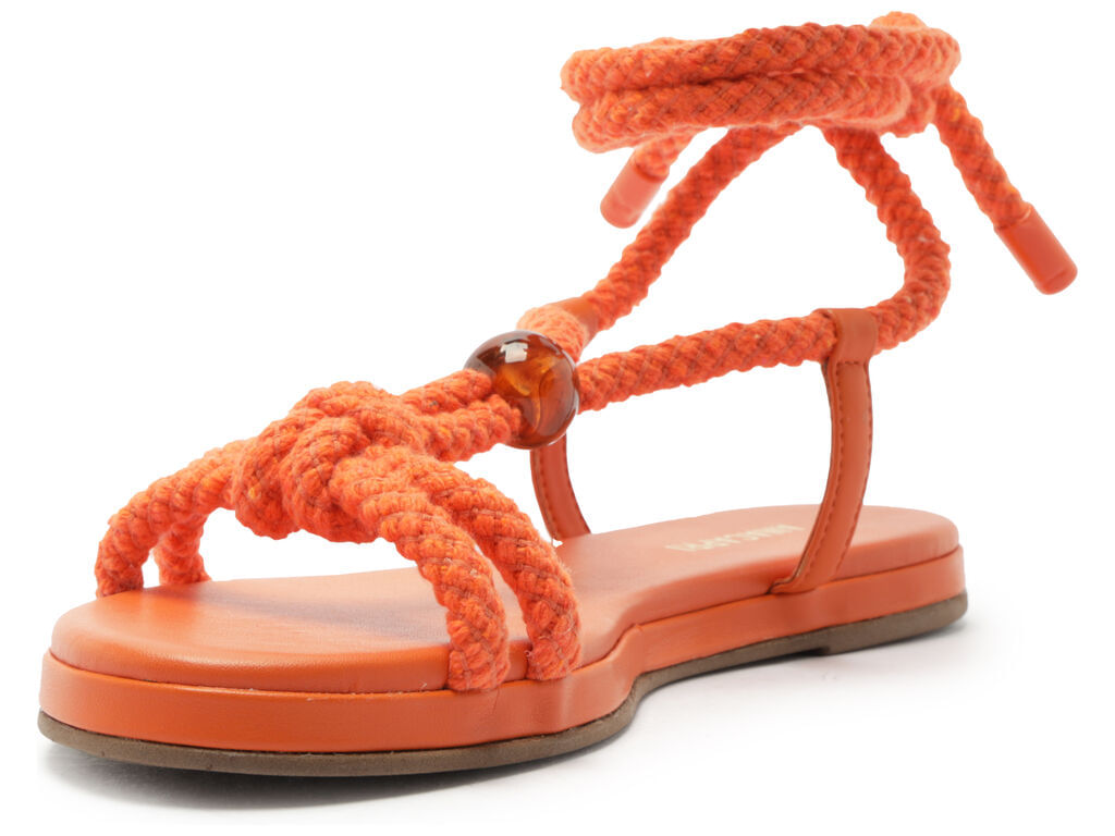 sandalia laranja amarracao tiras de corda anacapri-3