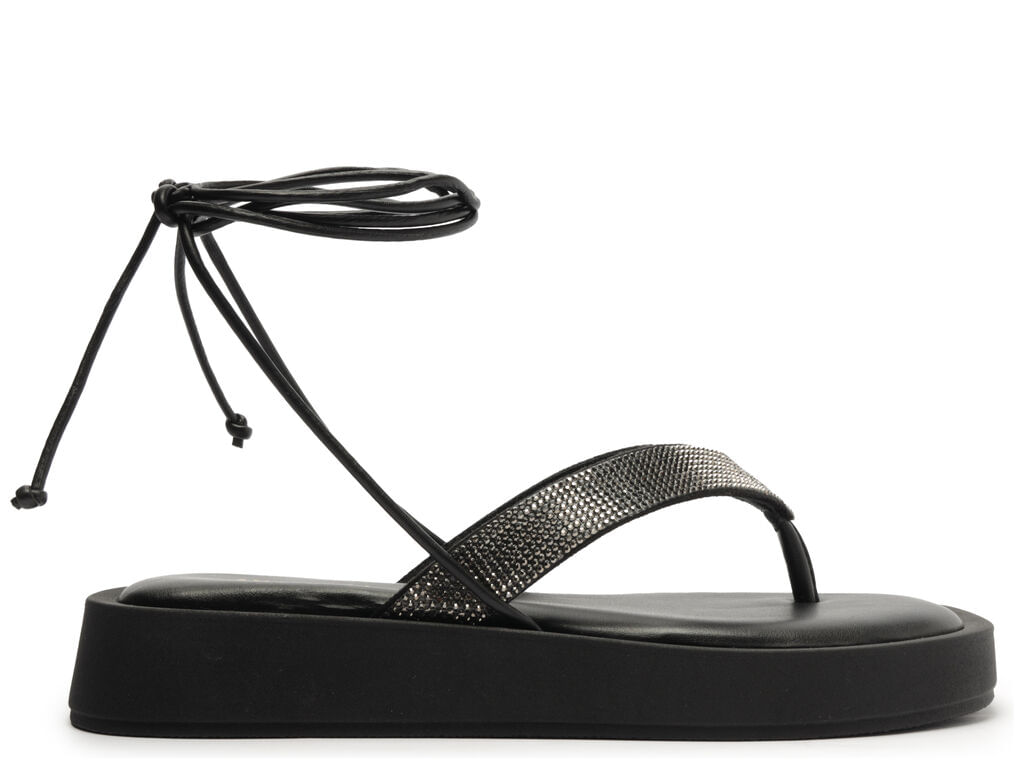 sandalia papete preta brilho amarracao c30353 anacapri-1