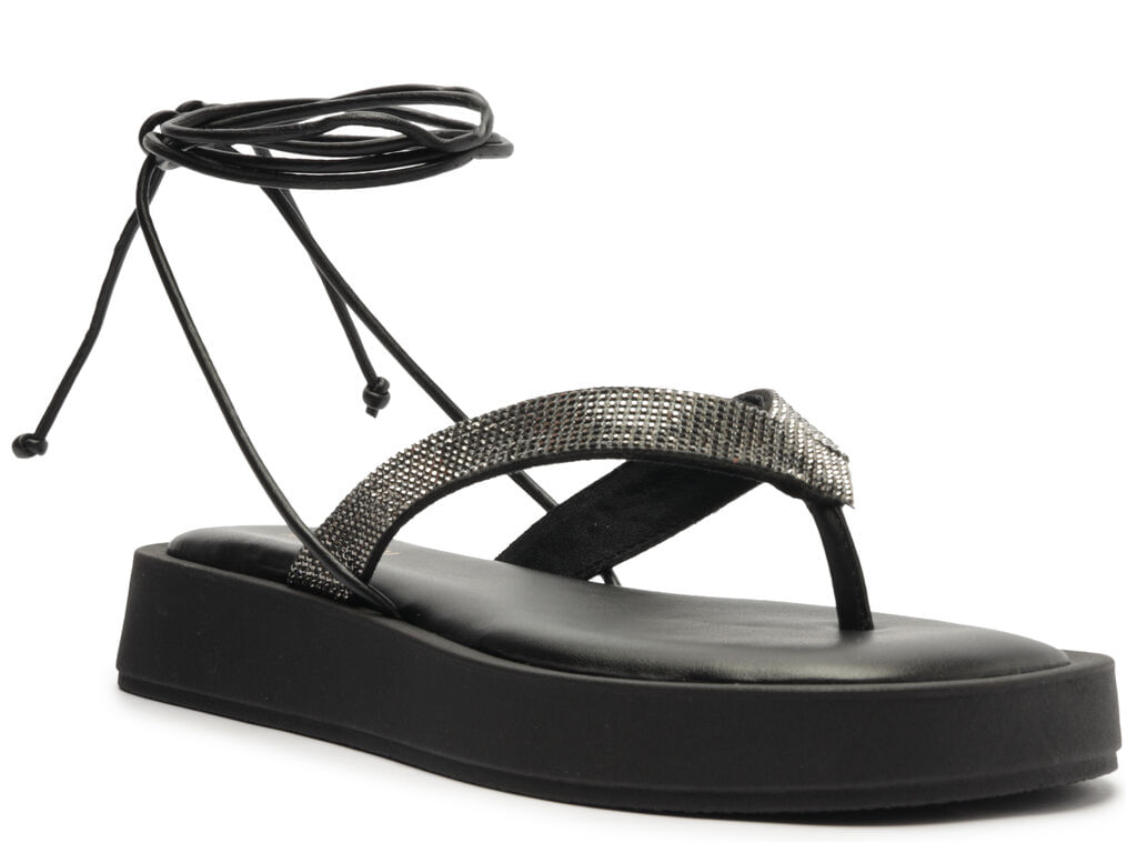 sandalia papete preta brilho amarracao c30353 anacapri-2