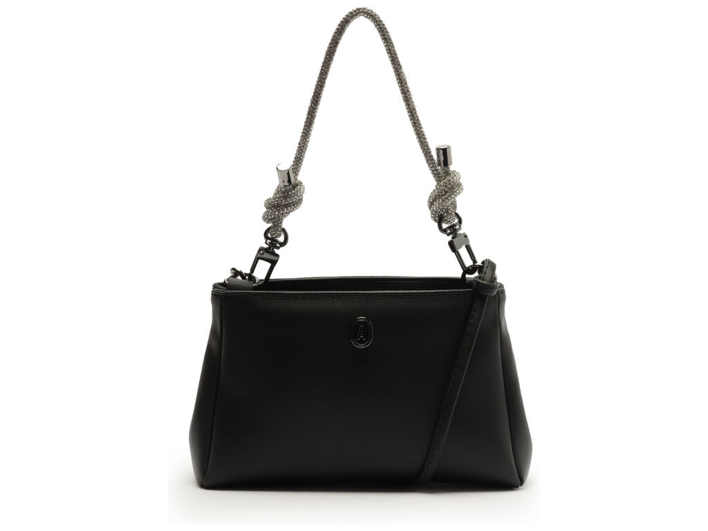bolsa crossbody baguete pequena preta alca glam c50016 anacapri-1