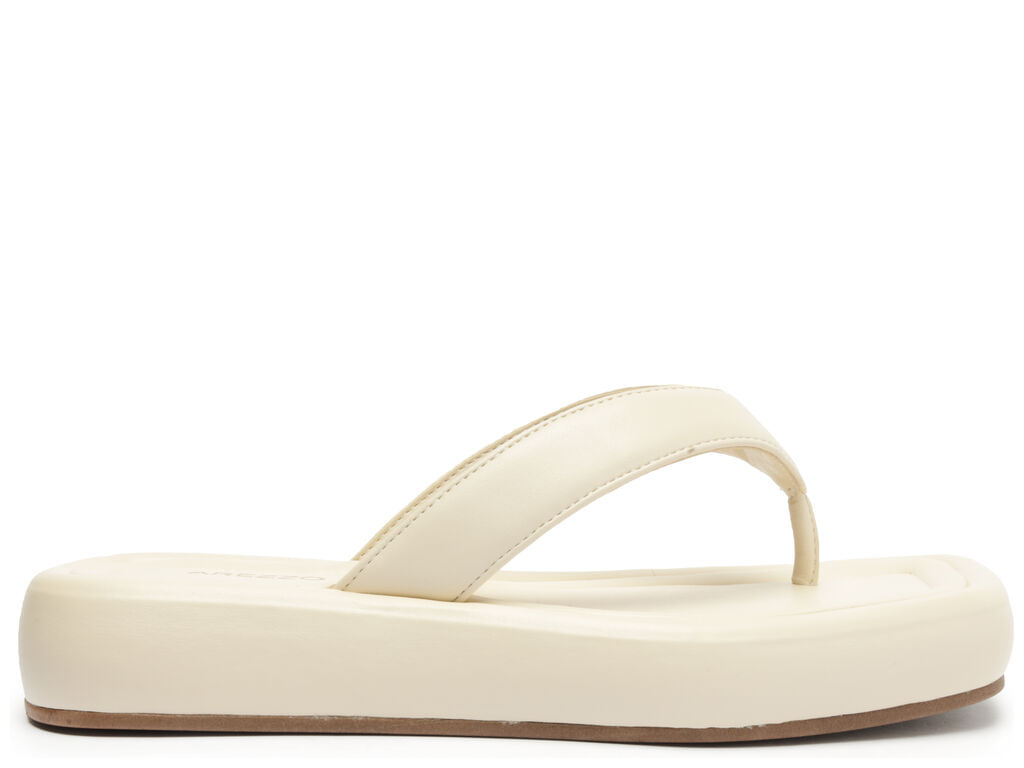 Sand lia Off White Flatform Flip Flop A13139 Arezzo