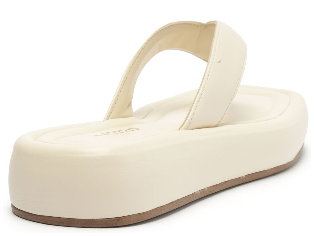 Sand lia Off White Flatform Flip Flop A13139 Arezzo