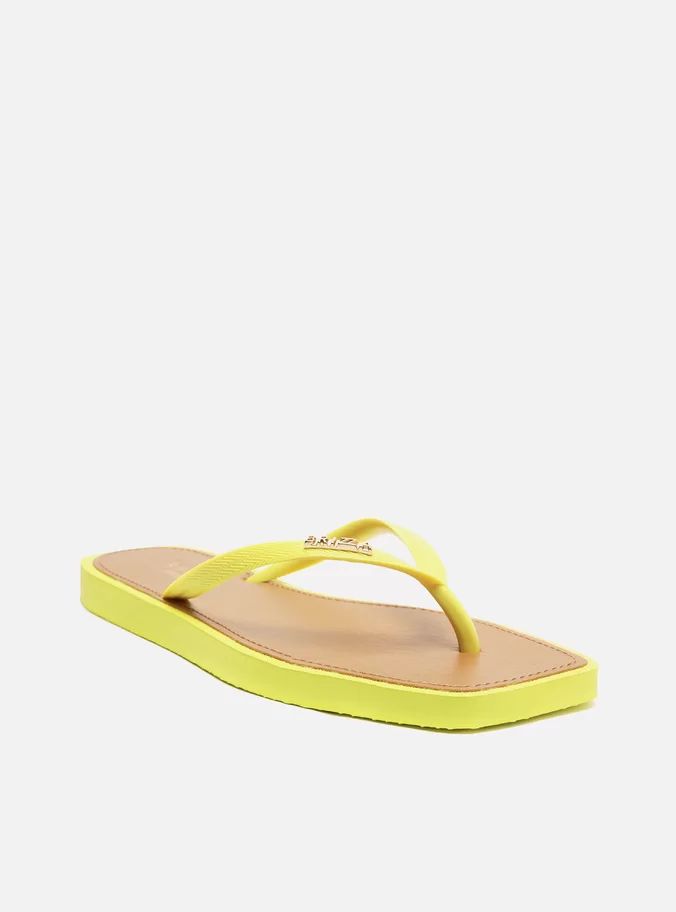 chinelo de dedo square amarelo 19027 brizza-4