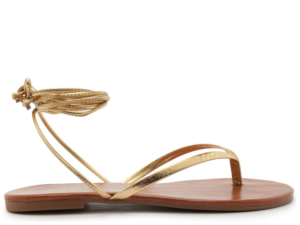 sandalia rasteira dourada tiras flip flop amarracao arezzo-1