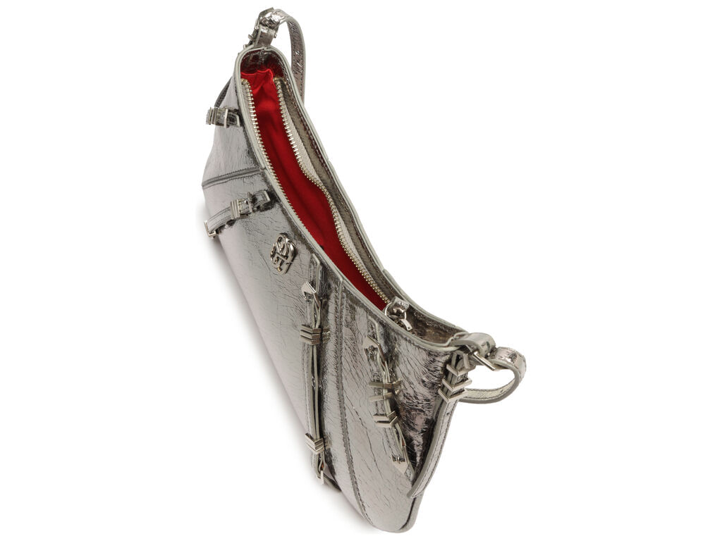 bolsa tiracolo prata velho pequena metallic hammer schutz-2