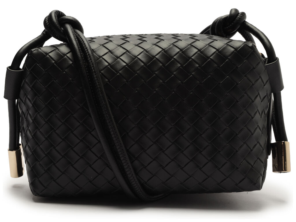 Bolsa Tiracolo Pequena Preta Eco Tresse A57100 Arezzo