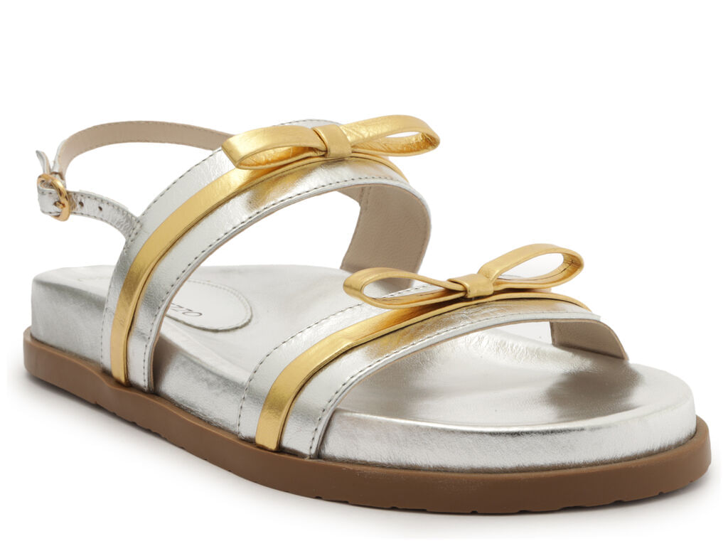 sandalia papete prateada detalhe dourado a12016 arezzo-2