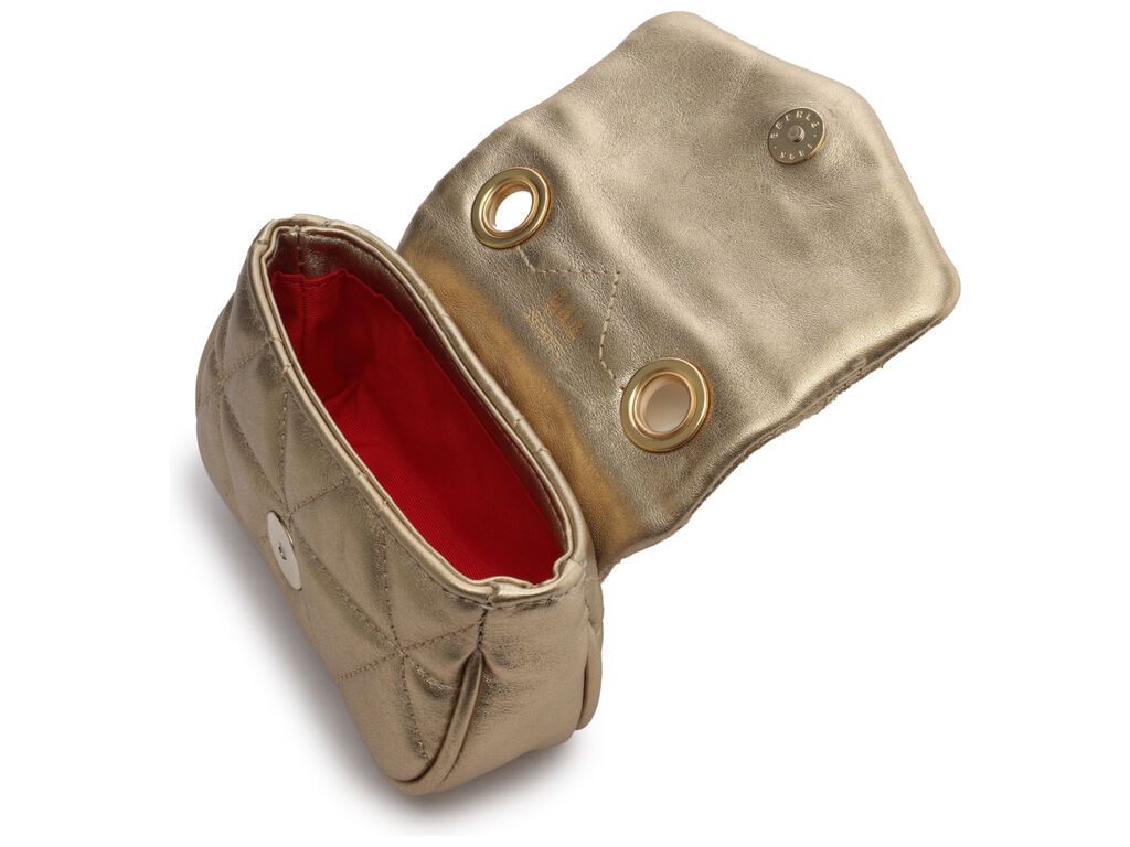 bolsa tiracolo dourada pequena metalizada s50018 schutz-2