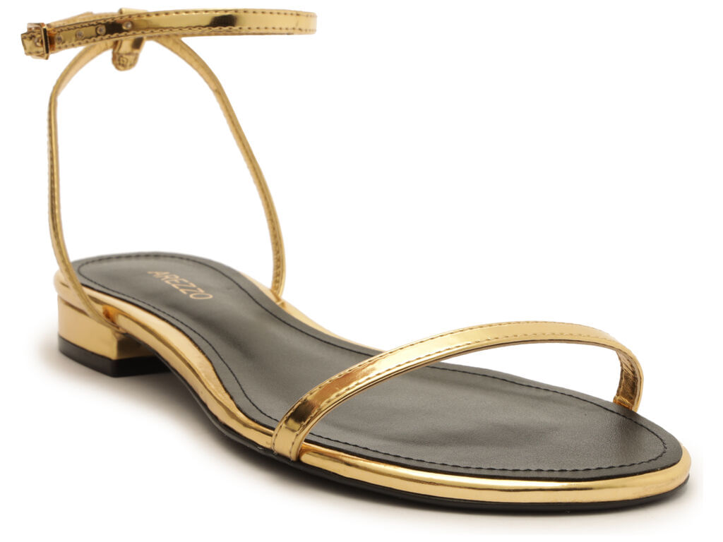 sandalia rasteira dourada minimalista preta a13065 arezzo-2
