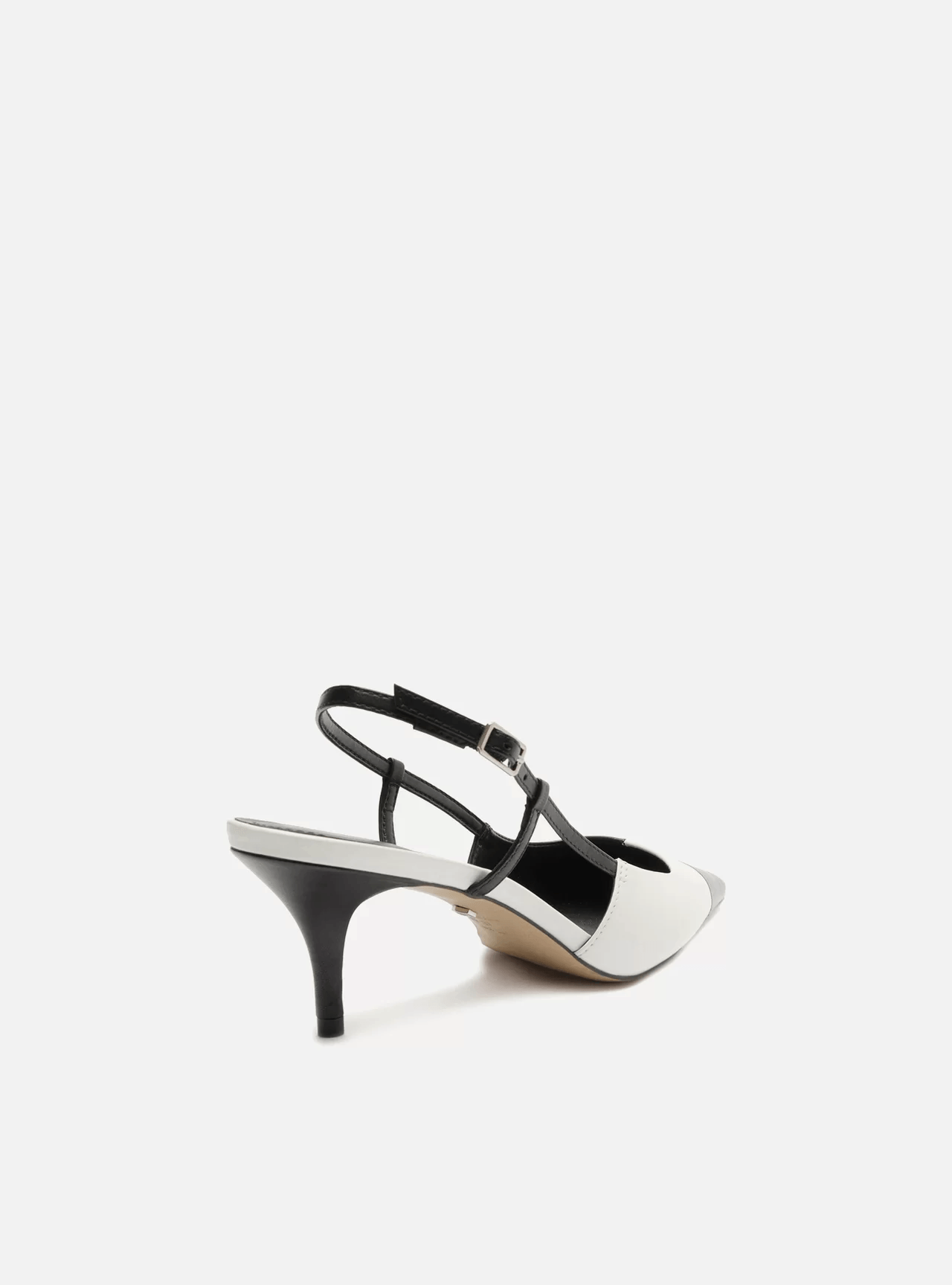 scarpin preto couro bico fino slingback bicolor a12757 arezzo-3