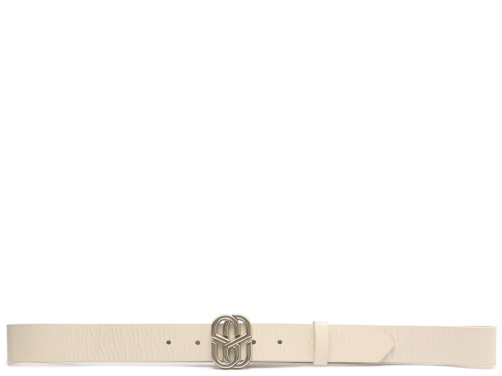 cinto schutz medio emblem couro branco s43001-1