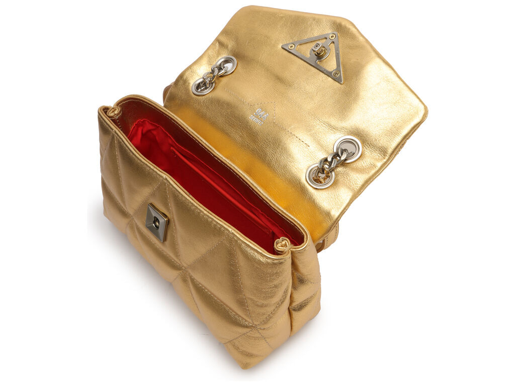 bolsa schutz tiracolo pequena madrid dourada s50018-3