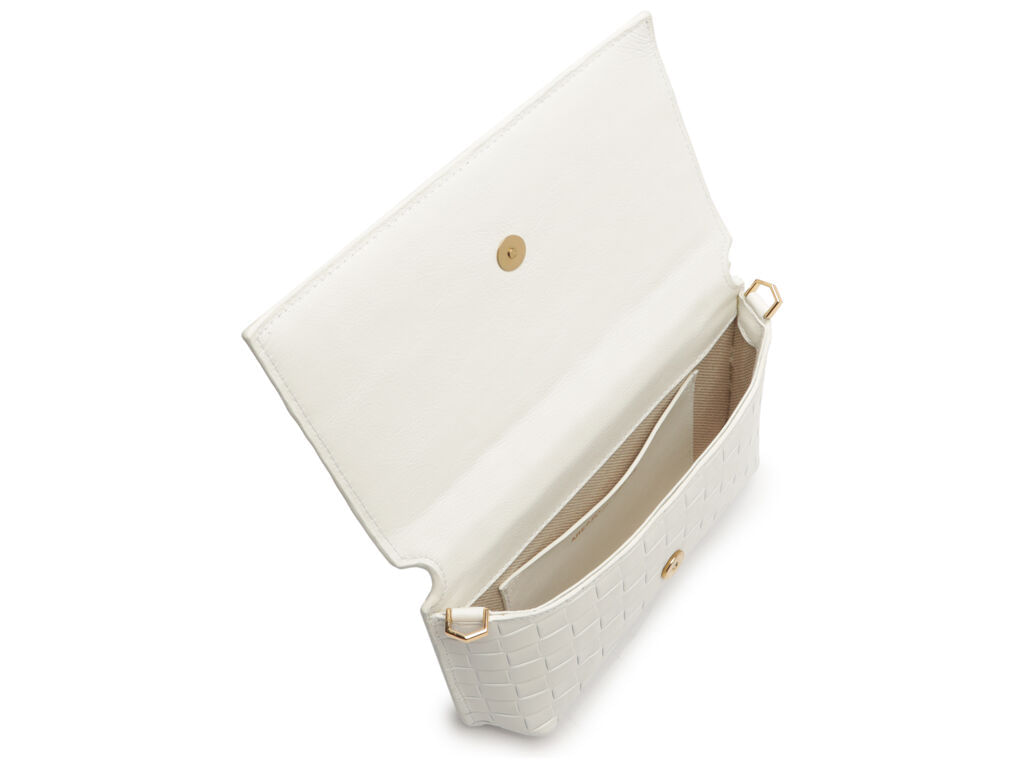 bolsa arezzo tiracolo pequena tresse branca a50014-3