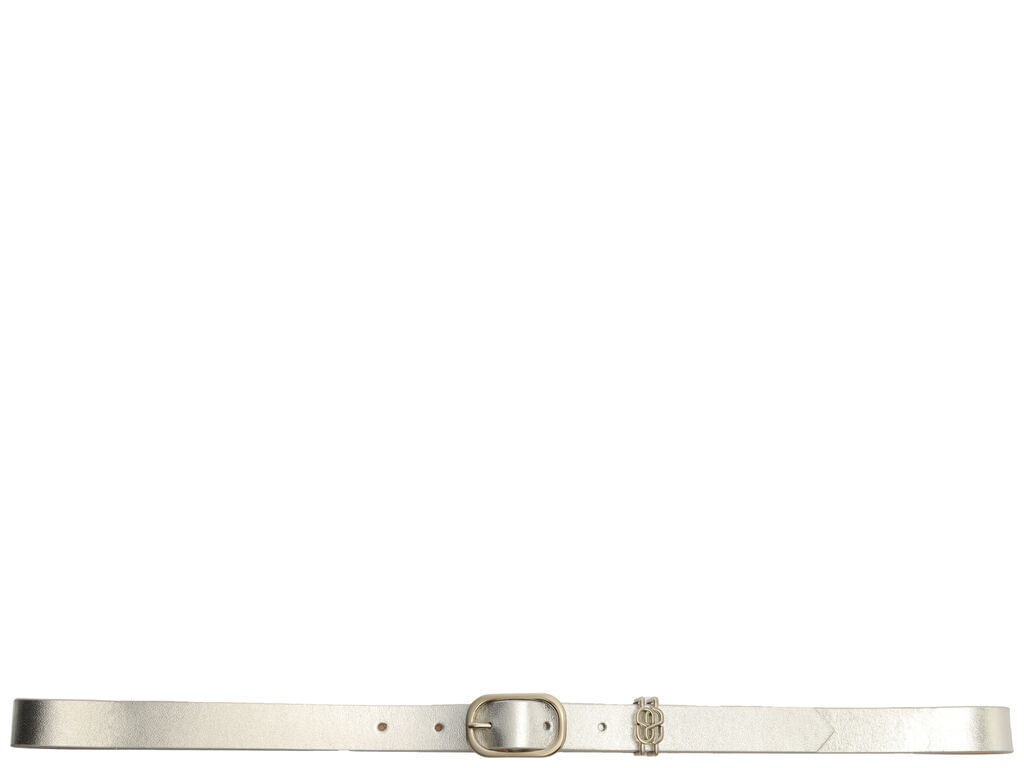 cinto schutz fino napa glove metalizado prata s43001-1
