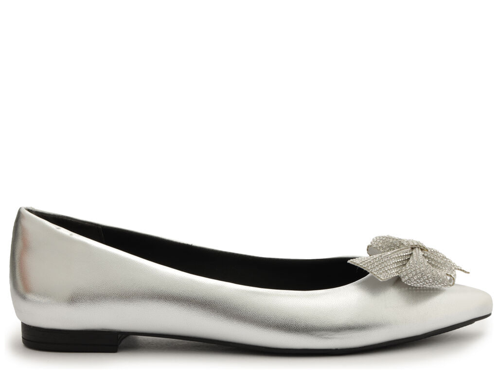 sapatilha anacapri prata bico fino laco glam c30029-1