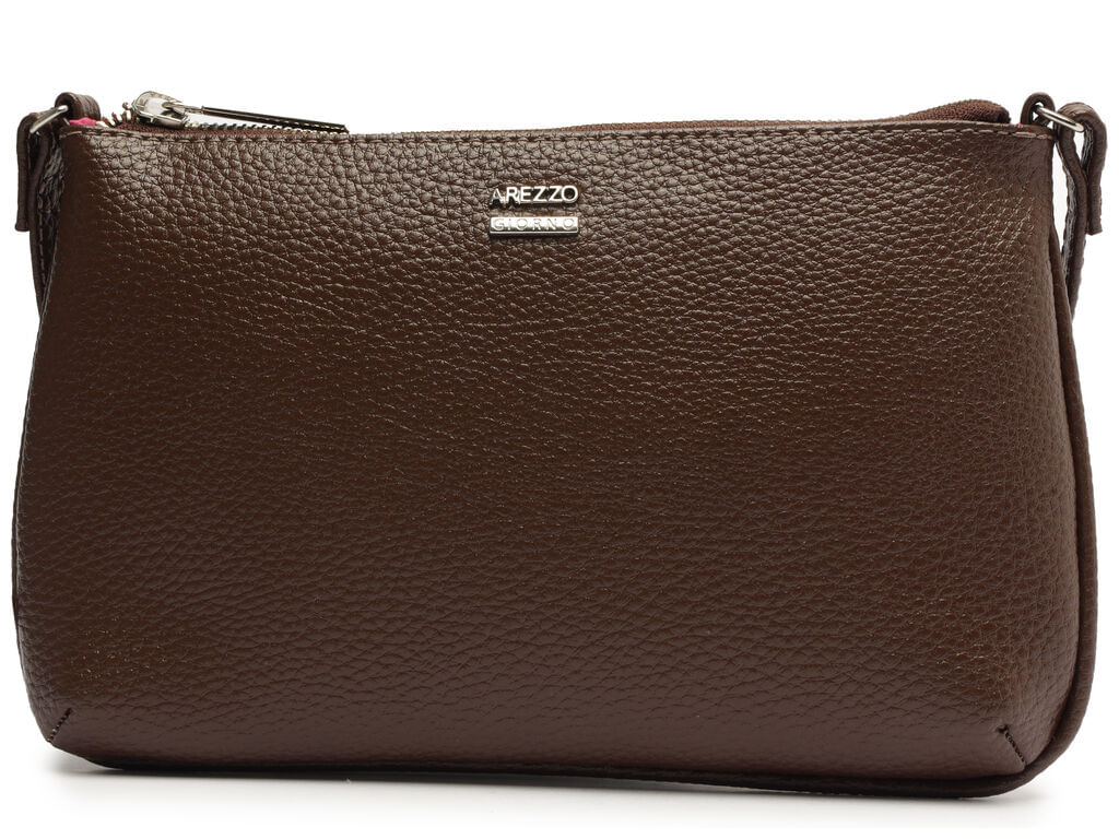 Imagem da variante: Bolsa Arezzo Tiracolo Morgana Pequena Marrom Eco A50023 ECO BIG FLO - INTENSE BRO - UN