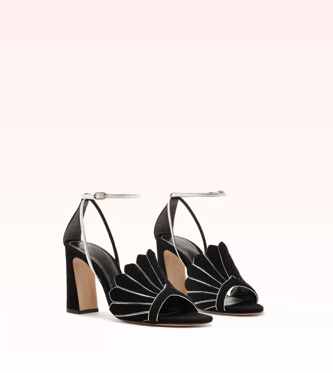 sandalia alexandre birman wilma 90 black/silver-2