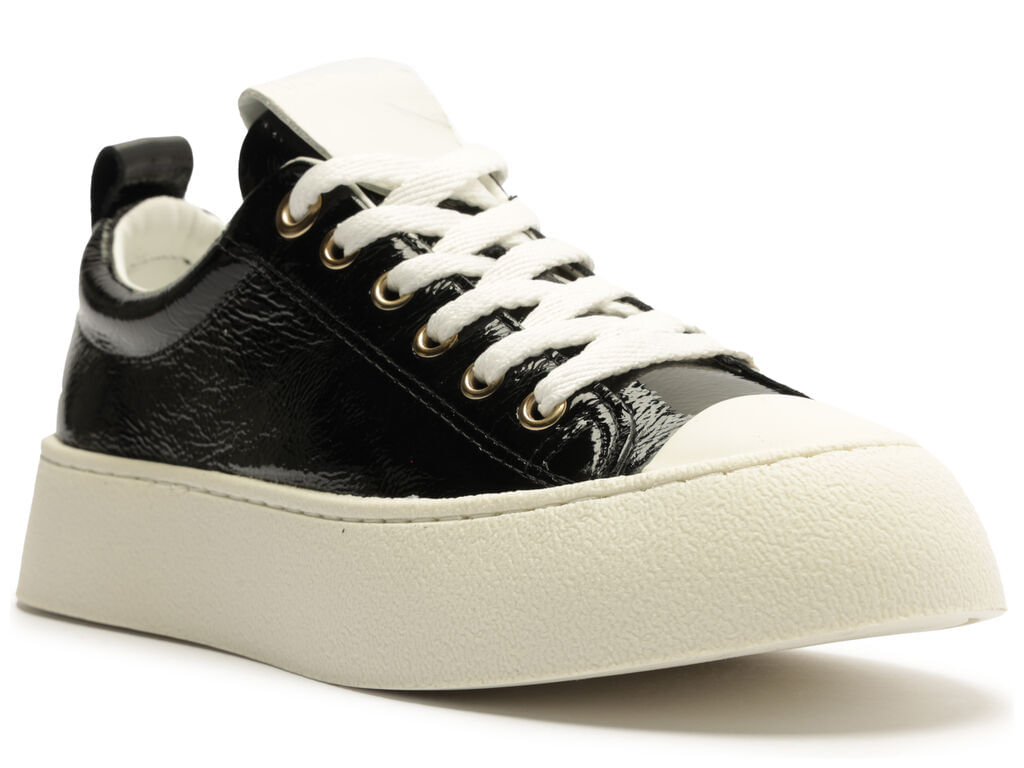 tenis arezzo preto couro amarracao casual a13458-2