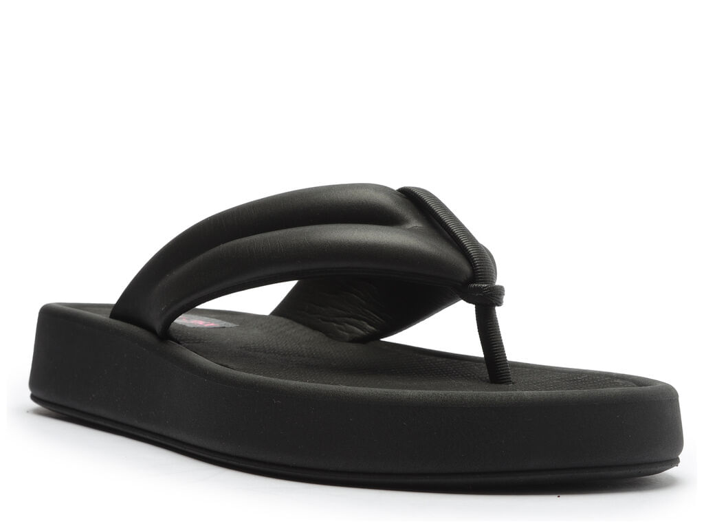 sandalia brizza preta tiras largas flatform kim flex-2