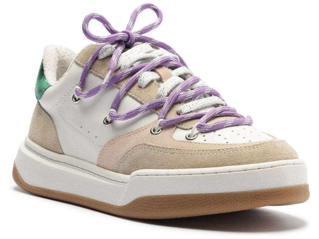 tenis arezzo nappa branca camurca gaudi natural-2