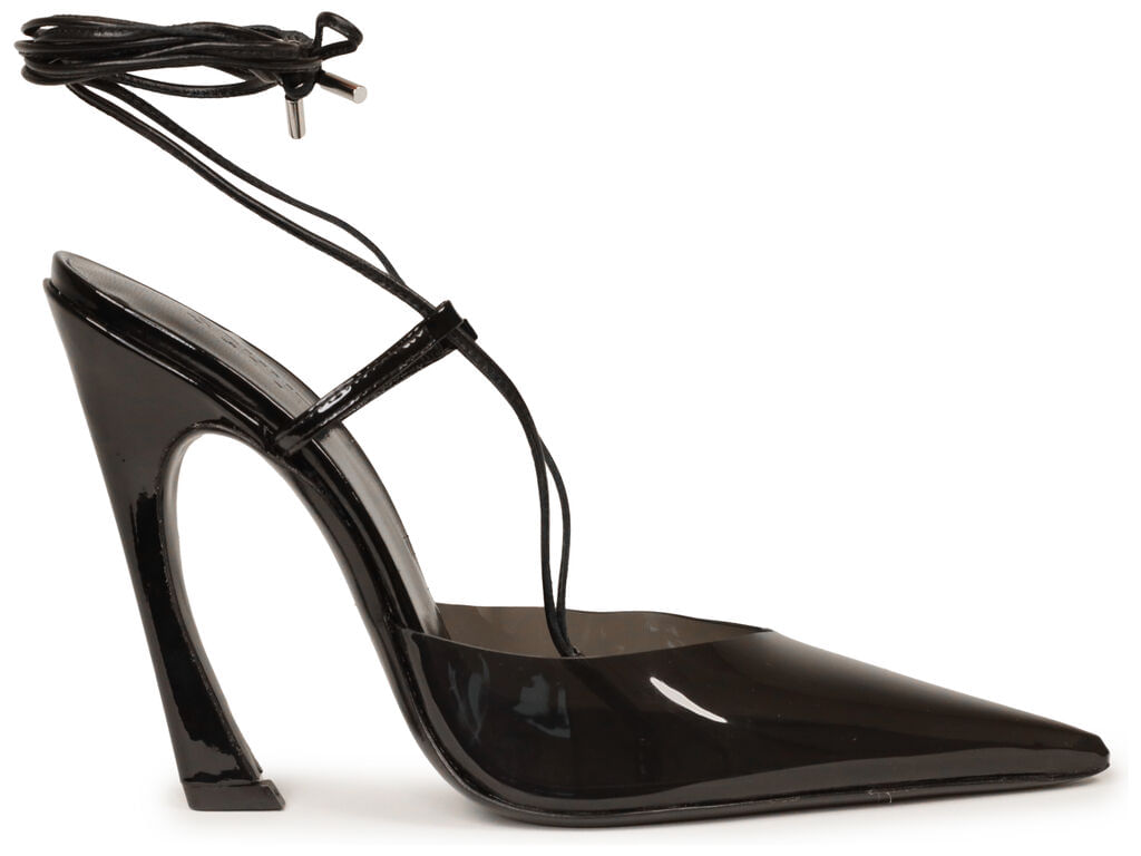 Imagem da variante: Scarpin Schutz Elyra Vinil Preto Verniz VERNIZ SOFT - BLACK/FUME - 34