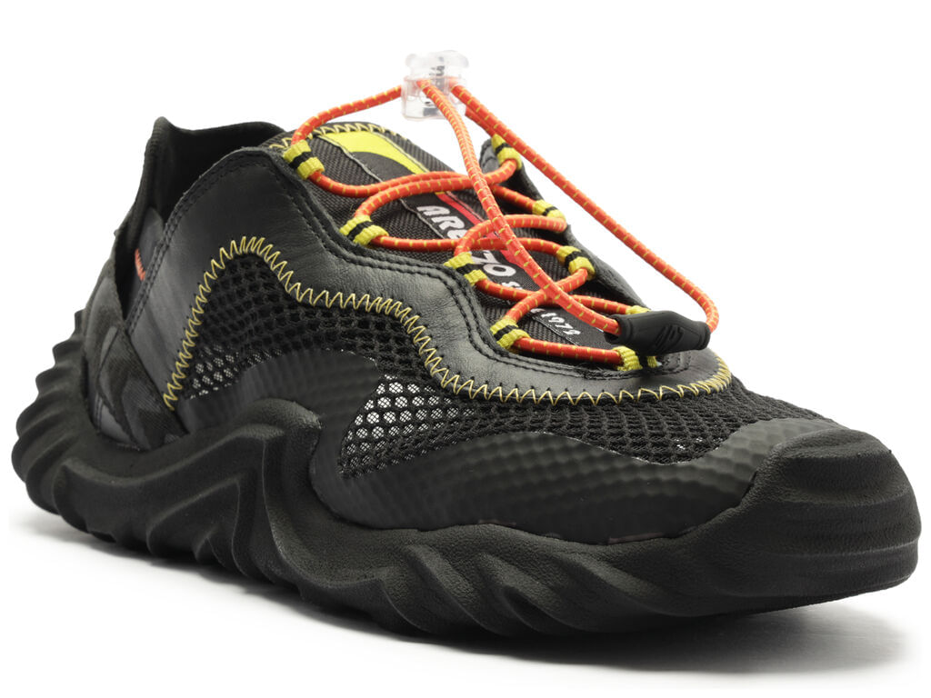 tenis arezzo preto tela tratorado ugly-2