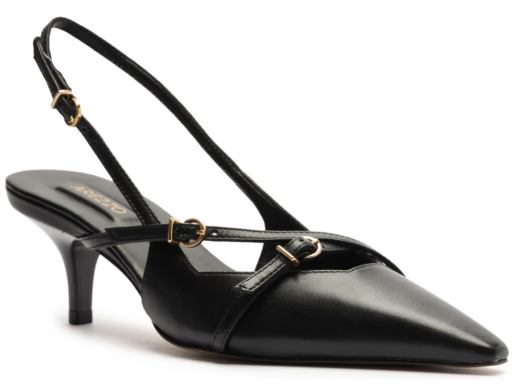 scarpin arezzo preto salto medio slingback amelia-2