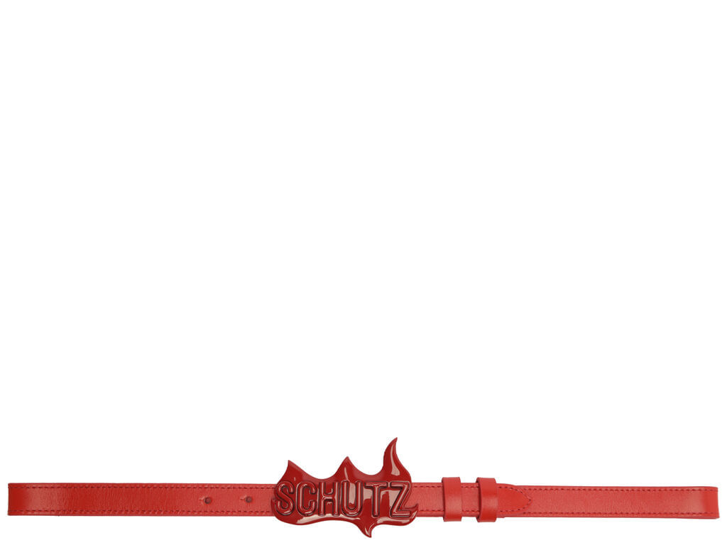 cinto schutz fino vitello flame vermelho logo-1