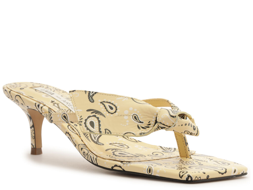 sandalia arezzo pale yellow couro paisley-2