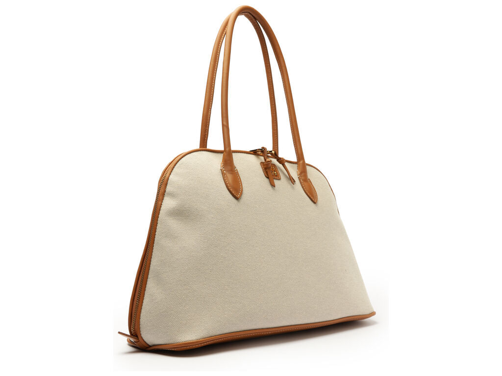 bolsa arezzo shopping natural couro grande assinatura-2
