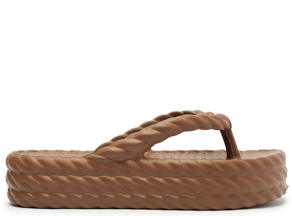 sandalia brizza marrom flatform marrocos mid-1