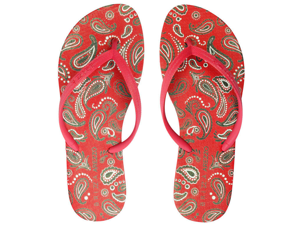 chinelo de dedo brizza vermelha paisley-1