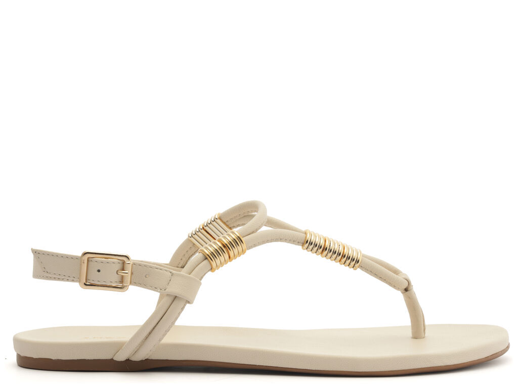 sandalia arezzo rasteira off-white slim-1