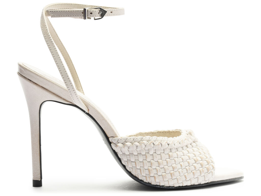 sandalia schutz salto alto fino couro off-white 22253-1
