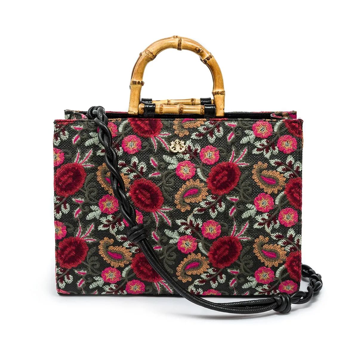 bolsa isla maxi tote fiori bordada frida preta§§§§§§§§§§-1