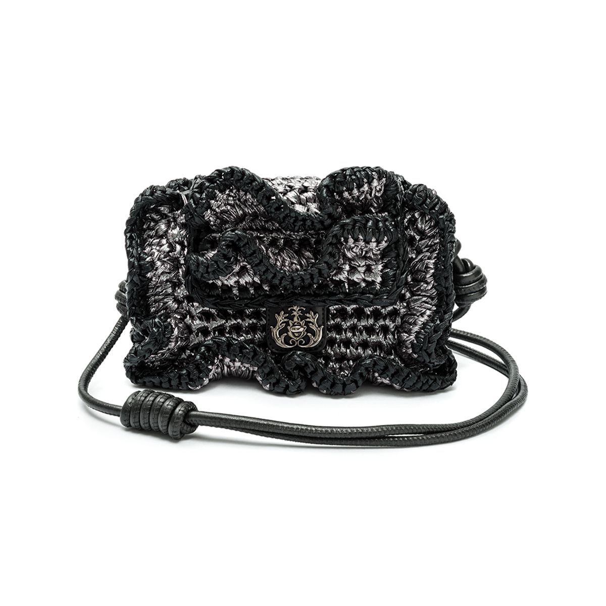 mini isla bolsa peplum classica metalizada champagne + prata§§-1