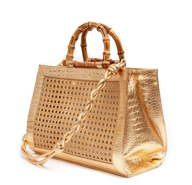 bolsa tote isla palha croco gold natural-2