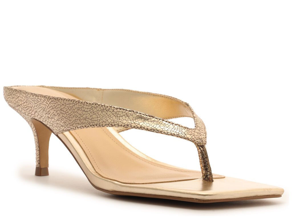 tamanco arezzo dourado salto medio tec metallic marbled-2