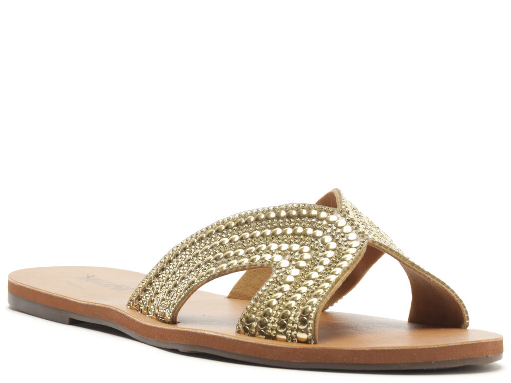 sandalia anacapri rasteira glam strass dourada-2