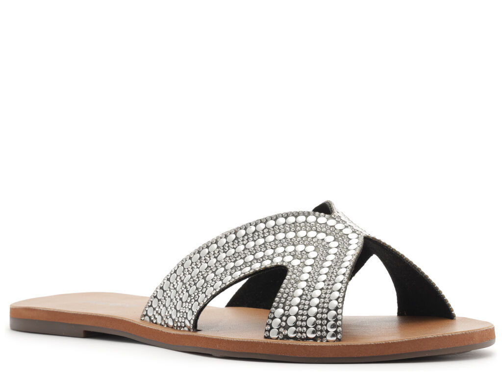 sandalia anacapri rasteira glam strass prata-2