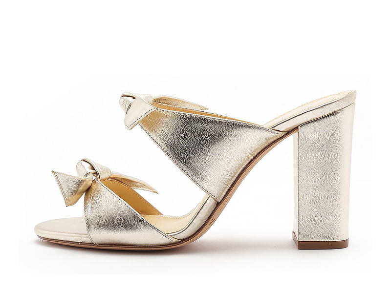 Imagem da variante: Sandália Alexandre Birman Nolita Mule 90 Golden KID SOFT ME - GOLDEN - 33